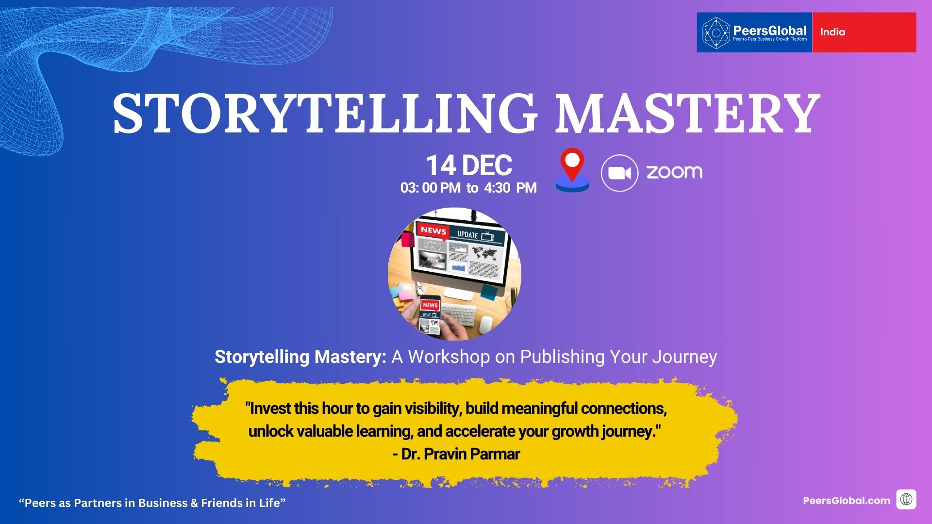 Storytelling Mastery - Peers Global Platform